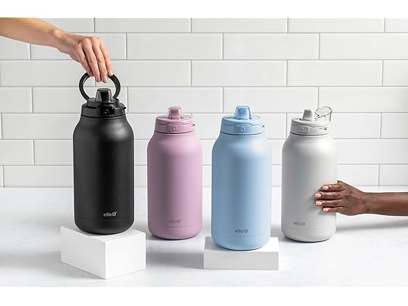 Ello Hydra 64oz Water Jug, Halogen Blue