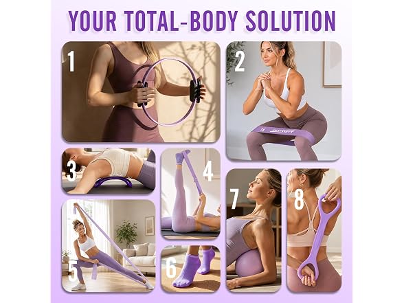 JKSHMYT 14.5in Pilates Ring Kit Women