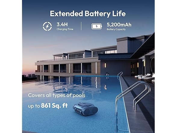 BUBLUE Bubot 700 Cordless Pool Vacuum | 861sq.ft.