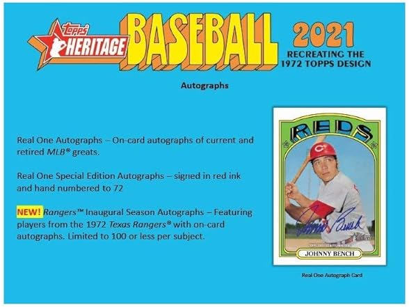 2021 Topps Heritage Baseball Blaster Box