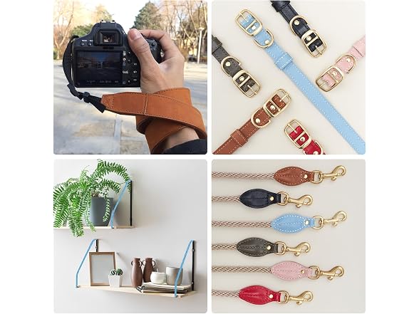 MECCANIXITY Faux Leather Strap, 1"
