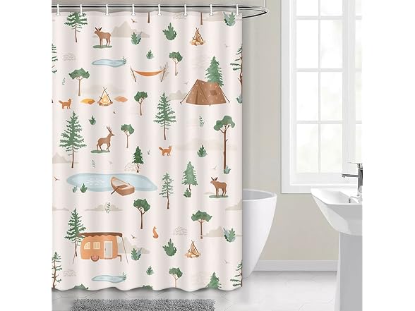 Boziqr Camper RV Shower Curtain