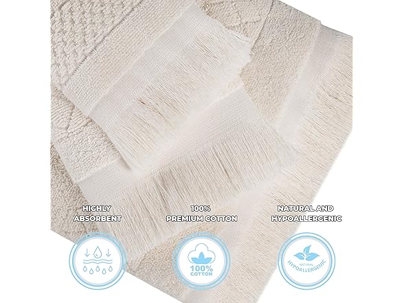 Superior 6PC ROLLA Hand Towels