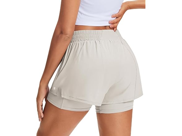 Stelle Women (S) Running Shorts Gym Zip Shorts