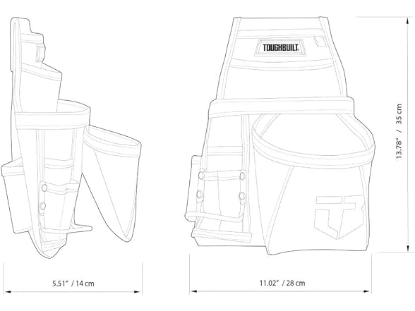 ToughBuilt TB-201 Carpenter Pouch - Header Card - Box - En