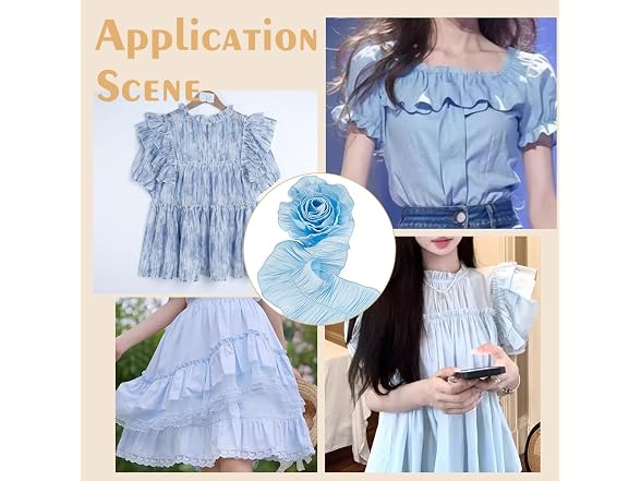 FINGERINSPIRE 4 Yards Ruffle Pleated