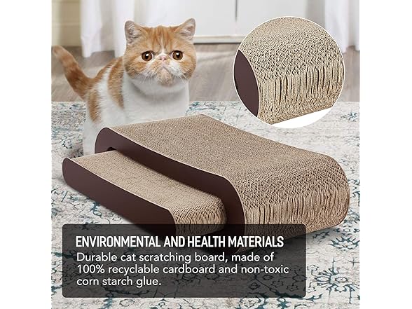 FluffyDream Cat Scratch Cardboard Bed