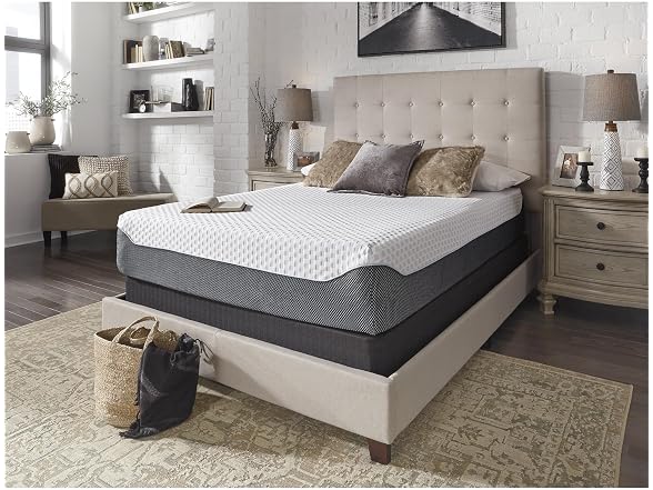 Signature Design King 12" Plush King Gel Foam Mattress