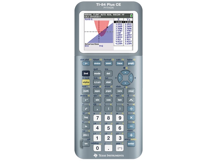 Texas Instruments TI-84 Plus CE Graphing Calculator, Fracta