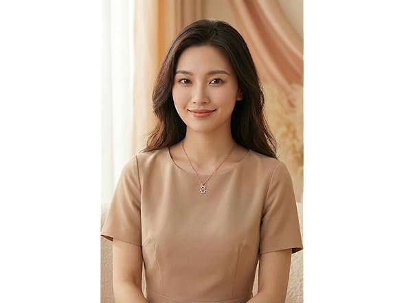 Namomi Rose Gold Teddy Bear Necklace