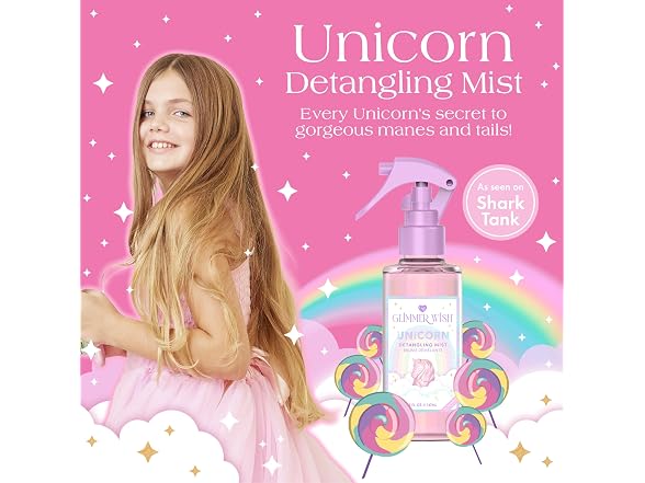 Glimmer Wish Unicorn Hair Detangler Spra