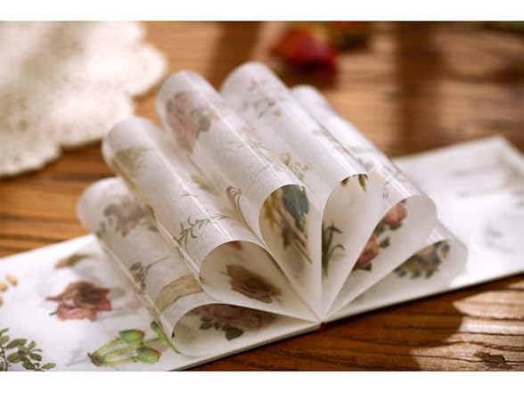 Gracilaria Vintage Plant Stickers Book