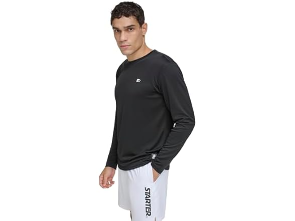 Starter Men's Black UPF 50 L/S Tee (S)