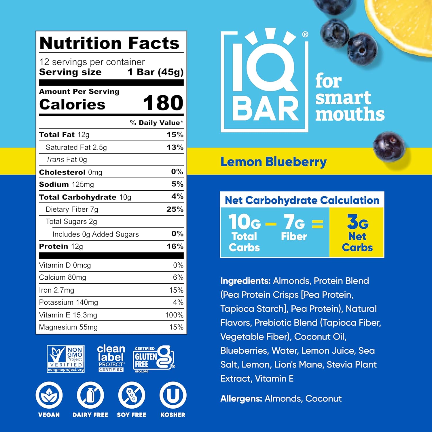 24CT IQBAR Clean Plant Protein Bars- Your Choice - Gallery 26