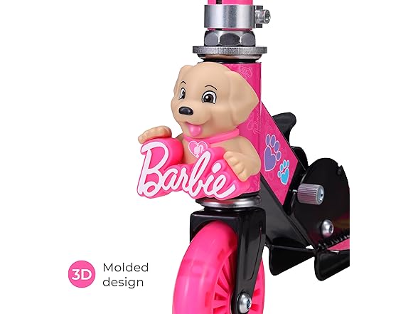 Barbie 2 Wheel Kick Scooter with Light Up WheelS