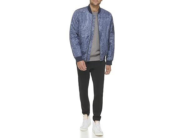 Levis Mens MA1 Bomber Blue Bandana (S)