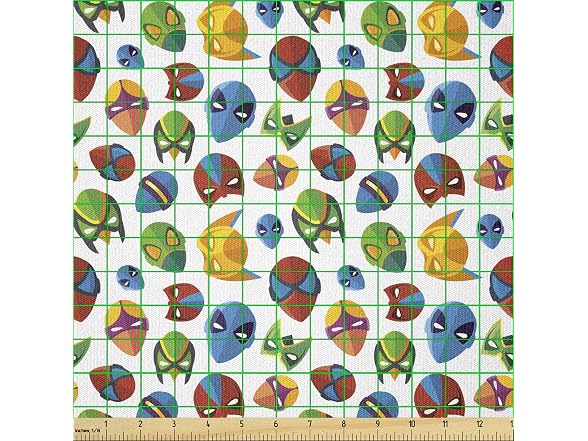 Lunarable Superhero Fabric by The Yard