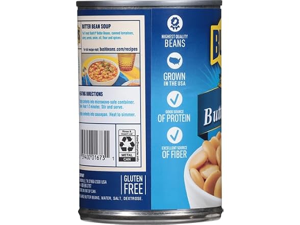 Bush's Best Large Butter Beans, 16 oz