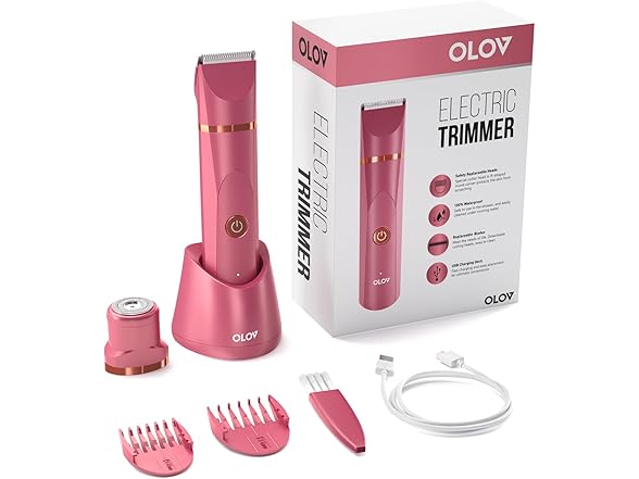 OLOV Body Hair Trimmer - Wet/Dry Rechargeable