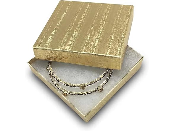 RJ Displays- Gold Foil Cotton Filled