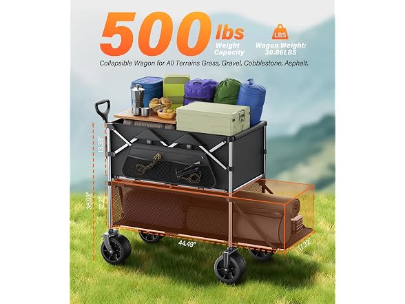 everyfun Pro Collapsible Wagon Double