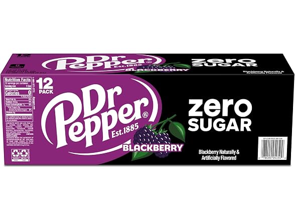 Dr. Pepper Blackberry Zero Sugar 12oz 12pk