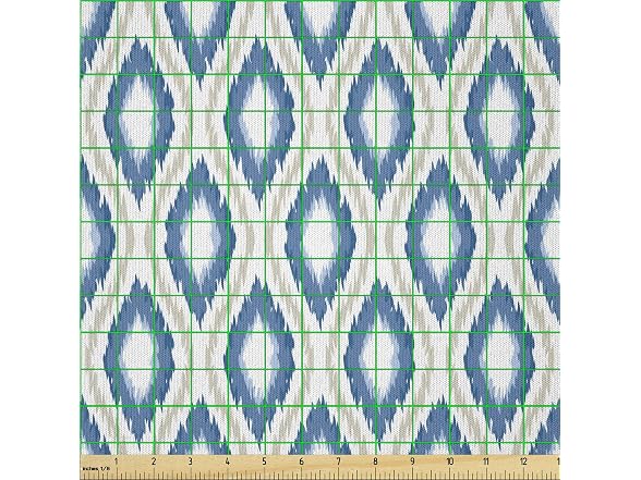 Ambesonne Ikat Fabric by The Yard