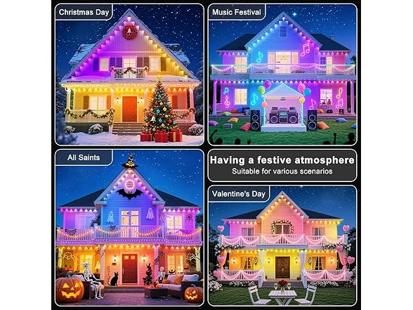 400Ft Permanent Outdoor Lights