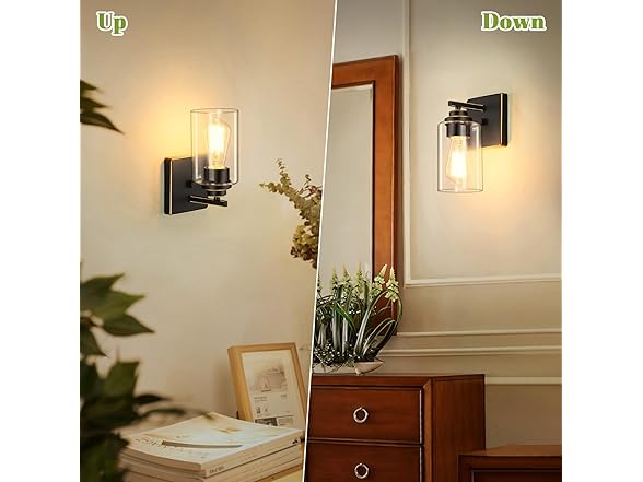 Set of 2 Wall Sconces for Bathroom
