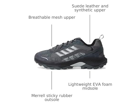 Merrell Men's Speed Strike 2 Trek Hiking Shoes (7.5)