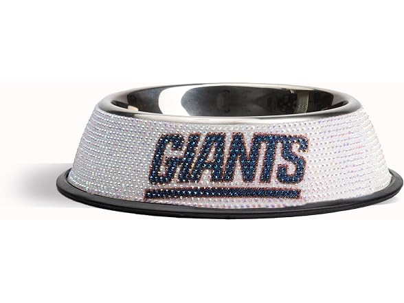 NEW YORK GIANTS Bling Pet Bowl