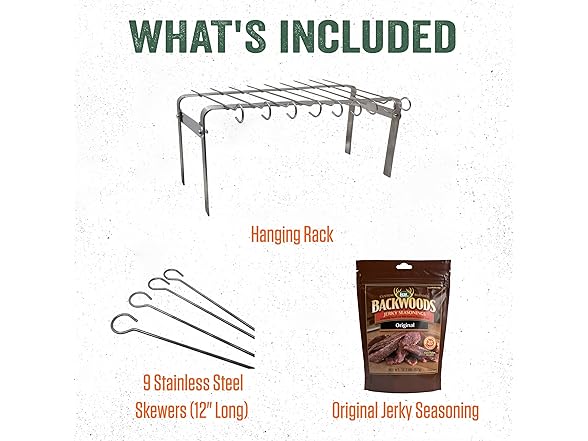 LEM Products Jerky Hanger with 9 Skewers