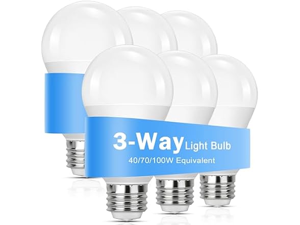 Yochoice 3 Way Light Bulbs 40 70 100W Equivalent