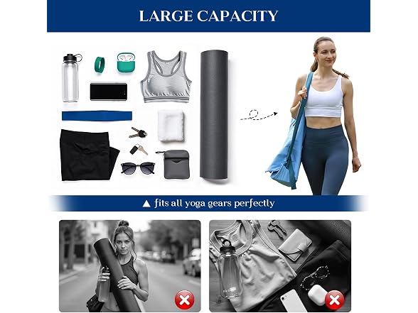 Tumaz Padded Yoga Mat Bag Powder Blue