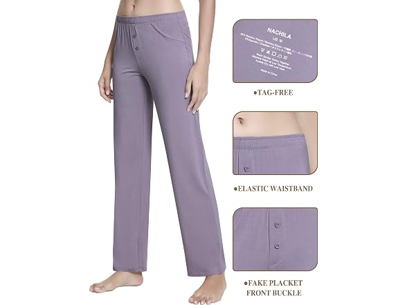 Nachila Women (L) Soft Lounge Pajama Pants