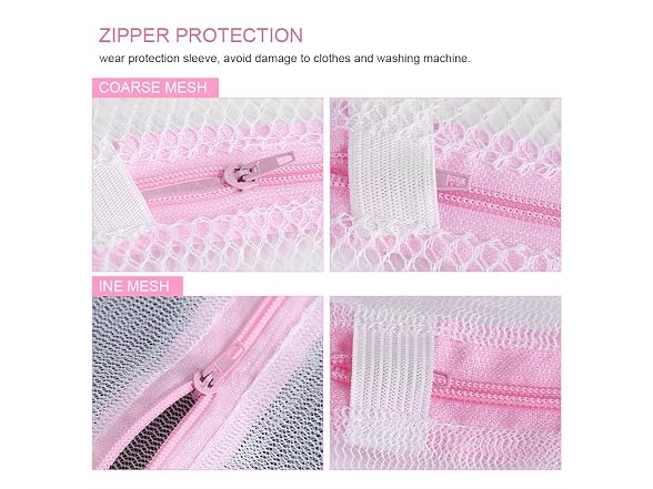 2 Mesh Laundry Bags for Delicate Garments