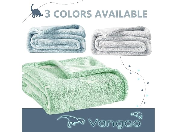 Vangao Green Throw Blanket Glow in The Dark Soft