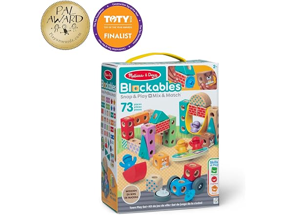 Melissa & Doug Wooden Building Blocks