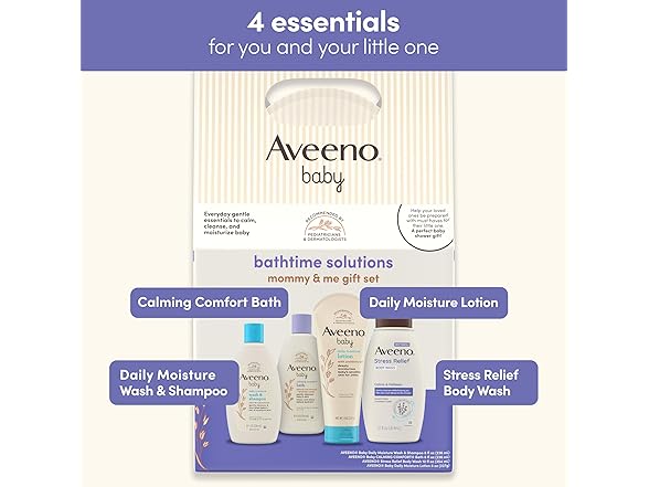 Aveeno Baby Bathtime Solutions Mommy & Me Gift Set
