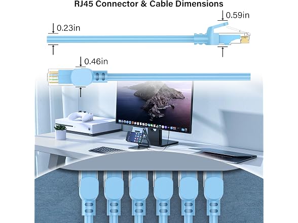Jadaol [UL Listed] Cat6 Ethernet Cable