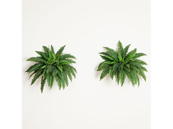 Nearly Natural 40 in Artificial Boston Fern Indoor Plant (Set of 2)