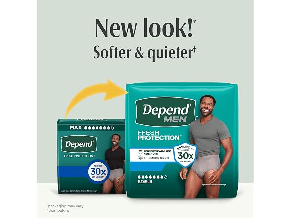 Depend | Fresh Protection Adult 44 Count