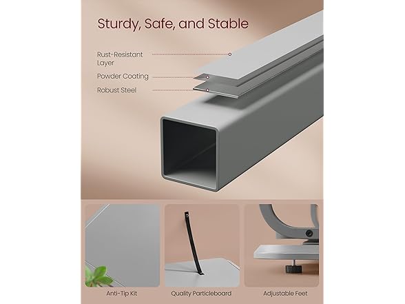 VASAGLE 4-Tier Rotating Bookshelf