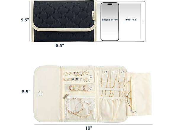 FINDCOZY Jewelry Travel Organizer