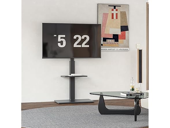 FITUEYES Floor TV Stand | 1 Shelf