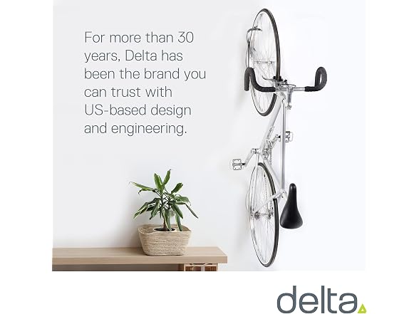 Delta RS4007C Single Bike Wall Mount Silver