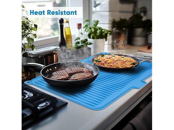 Dish Drying Mat Blue
