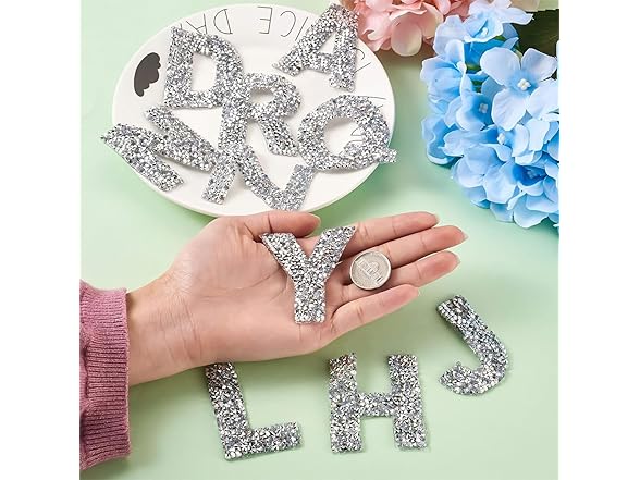 Iron on Letters with Butterfly Patch