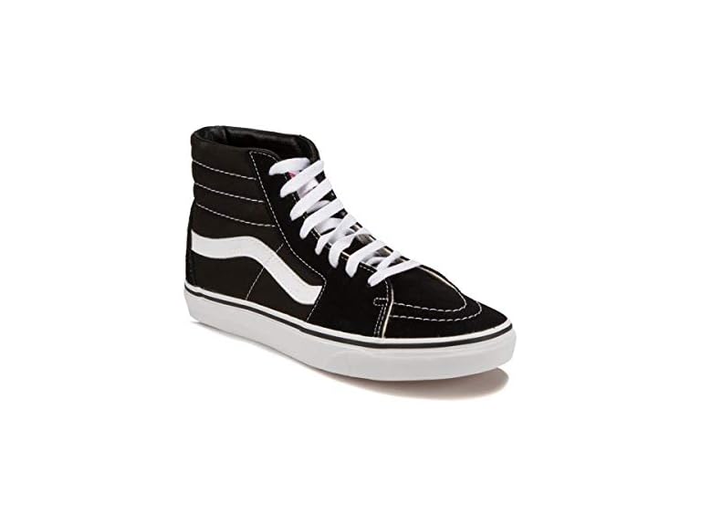 Vans Sk8 High Top Skate Shoe Unisex,  Black White, 8 Men / 9.5 Women