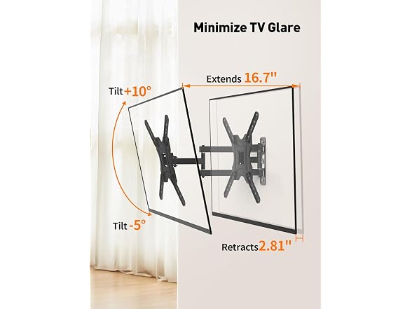 HOELLL Full Motion TV Wall Mount